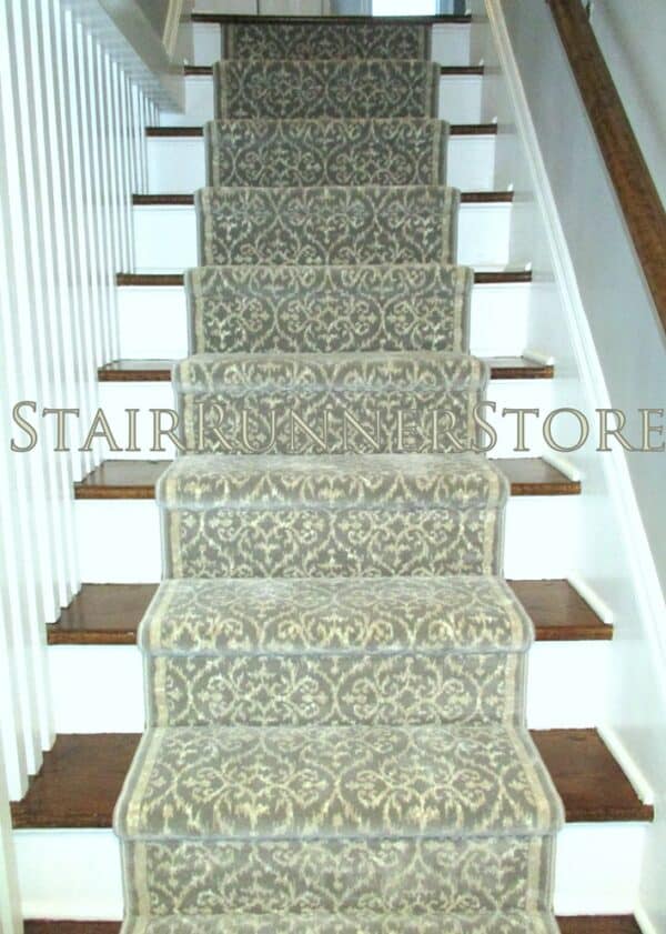 Installed Ansel Platinum Stair Runner 31"