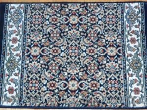 Ancient Garden Stair Runner 57011 Blue 26"