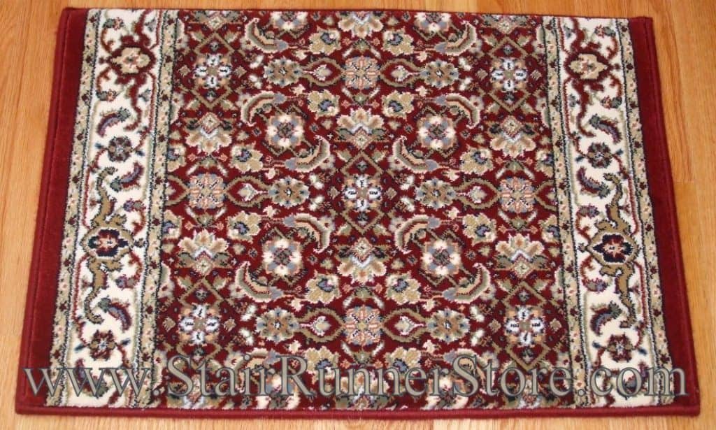 Ancient Garden Stair Runner 57011 Red 26"