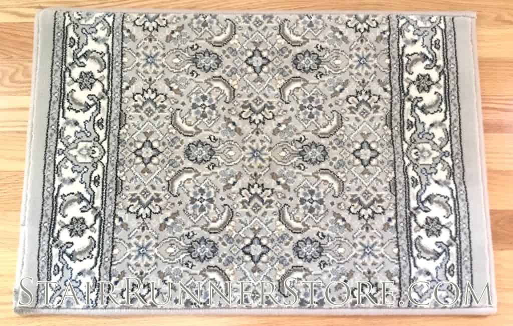 Ancient Garden Stair Runner 57011 SoftGrey-Cream 26"