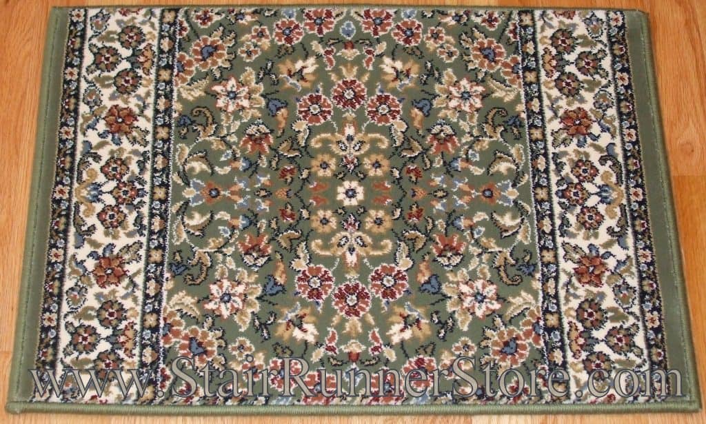 Ancient Garden Stair Runner 57078 Green 26"