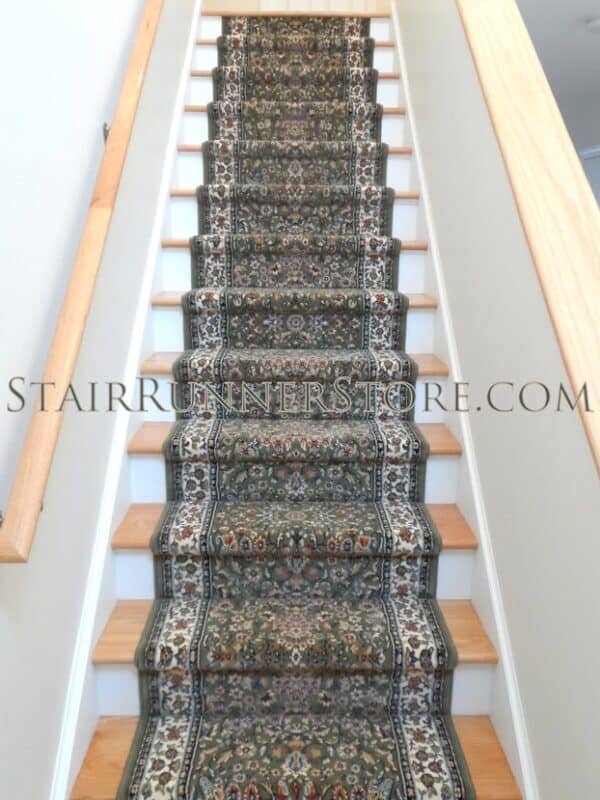 Ancient Garden Runner 57078 Green 31" straight runner installation
