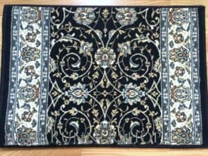 Ancient Garden Stair Runner 57120 Navy 26"