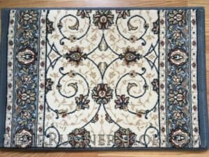 Ancient Garden Stair Runner 57120 LtBlue 26"