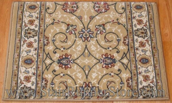 Ancient Garden Stair Runner 57120 Gold 26"