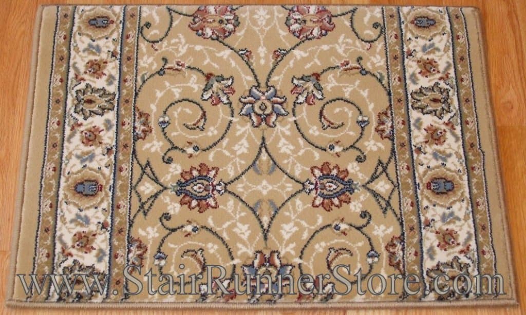 Ancient Garden Stair Runner 57120 Gold 31"