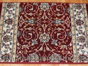 Ancient Garden Stair Runner 57120 Red 26"