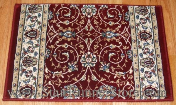 Ancient Garden Stair Runner 57120 Red 31"