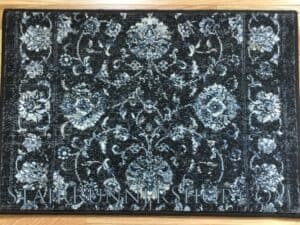 Ancient Garden Stair Runner 57126 Charcoal Silver 26"