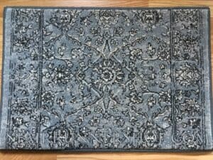 Ancient Garden Stair Runner 57136 SteelBlueCream 31"