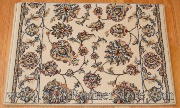Ancient Garden Stair Runner 57365 Ivory 26"