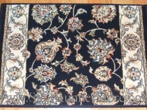 Ancient Garden Stair Runner 57365 Navy Blue 26"