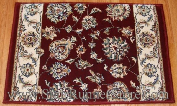 Ancient Garden Stair Runner 57365 Red 31"