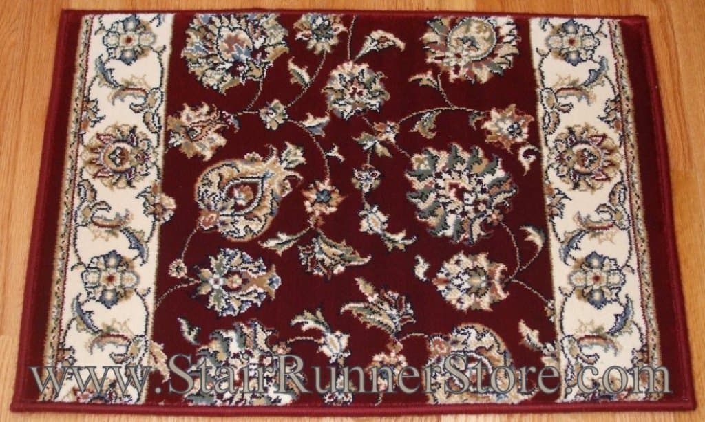 Ancient Garden Stair Runner 57365 Red 31"