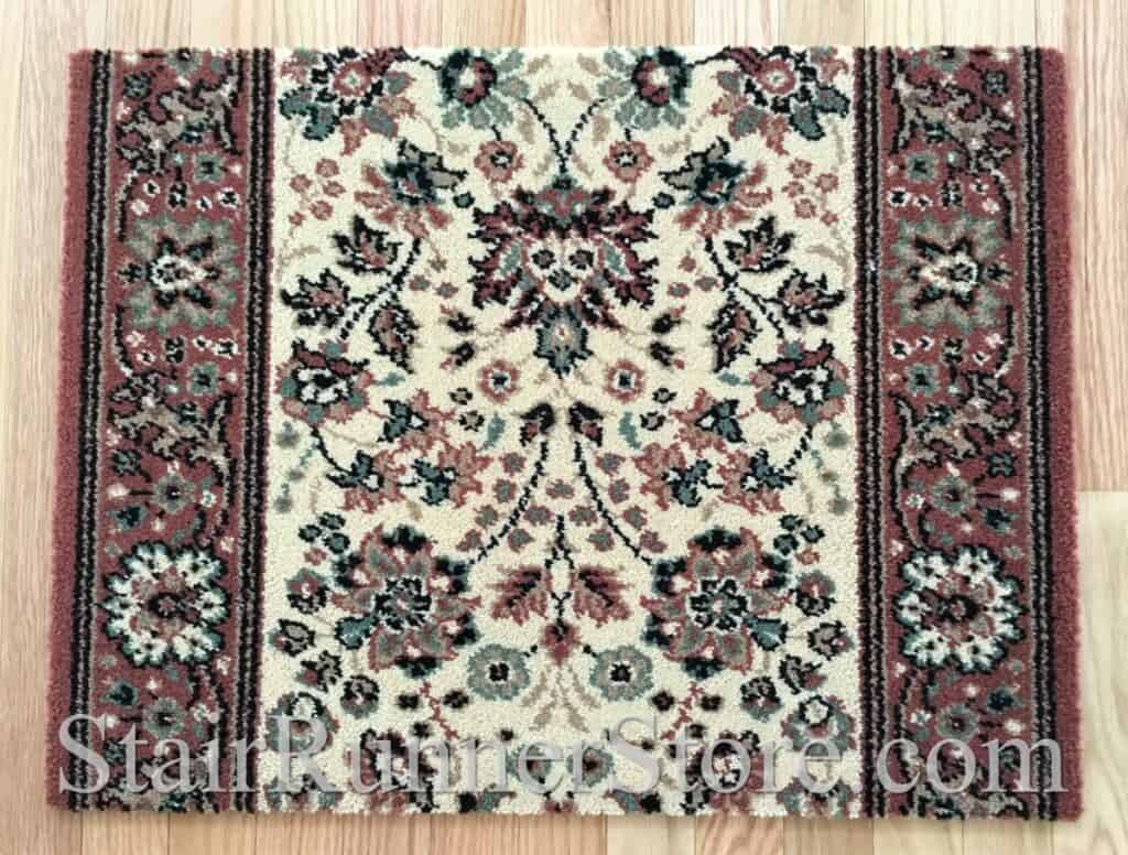 Antika 250605 IvorySalmon Stair Runner 27.5 Inch sample