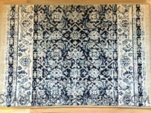 Brilliant Stair Runner 72407 NavyBeige 33 inch wide