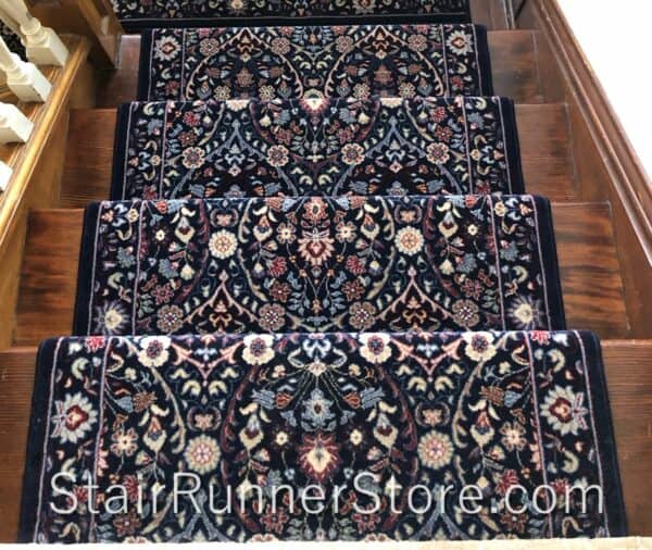 Brilliant Stair Runner 7278-500 NavyMulti stair runner installation