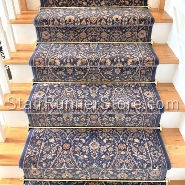 Brilliant Stair Runner 7278-900 Slate Blue stair runner installation
