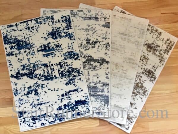 All colors Diffused Custom Width Runner - Blue