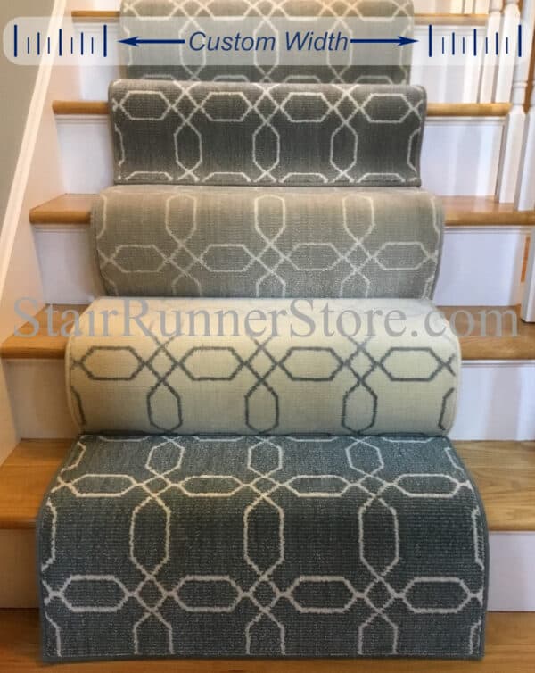 Galaxy Custom Width Runner - Slate stair runner samples