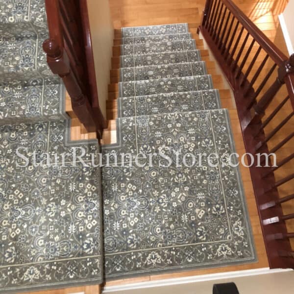 Glamour Kashan Stair Runner Custom Landings Fabrication