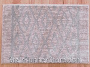 Maxell Diamond Striae Buff Stair Runner 27" wide sample