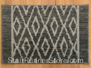 Maxell Diamond Striae Wrought Iron Stair Runner 27 wide sample