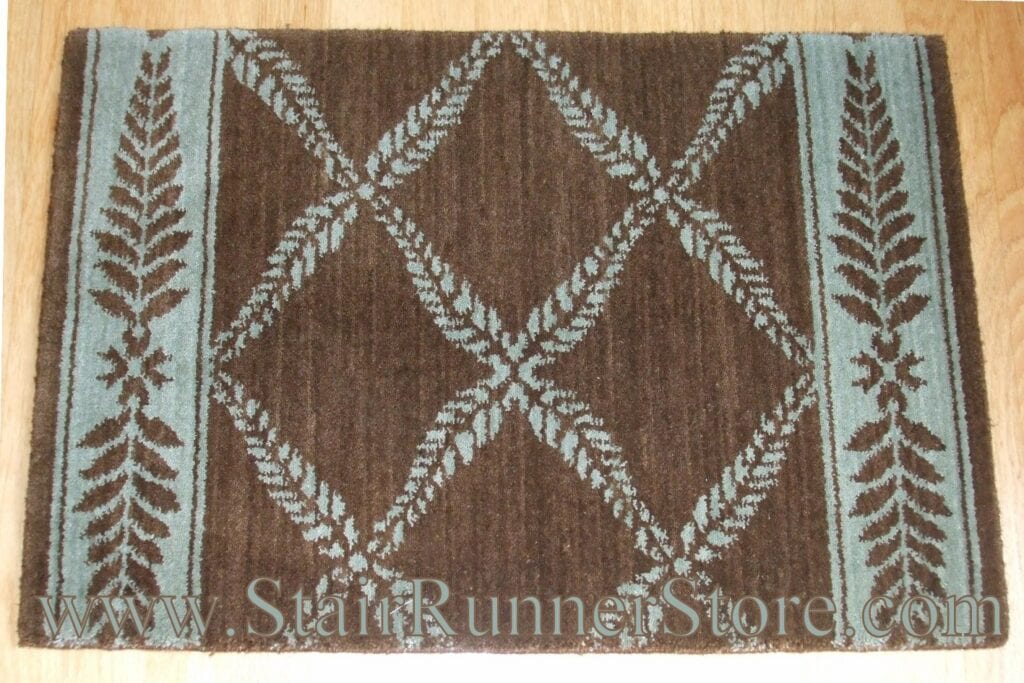 Nourison Chateau Normandy Stair Runner BrownGreen 27"