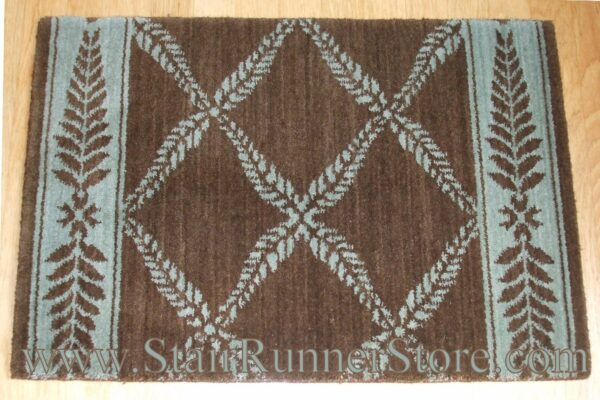 Nourison Chateau Normandy Stair Runner BrownGreen 36"