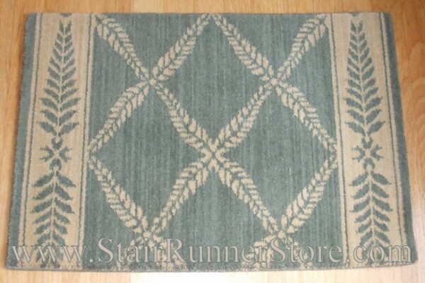 Nourison Chateau Normandy Stair Runner Sapphire 36"