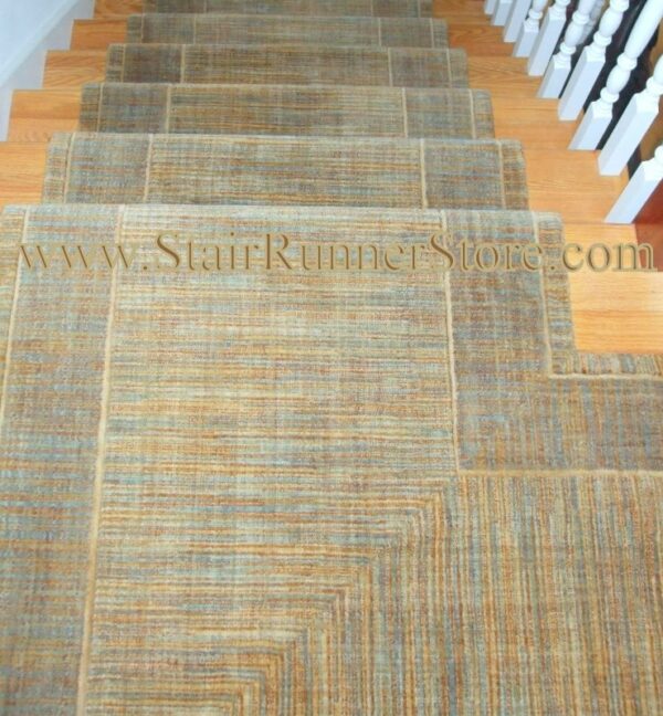 Nourison Grand Textures Stair Runner Horizon custom landing