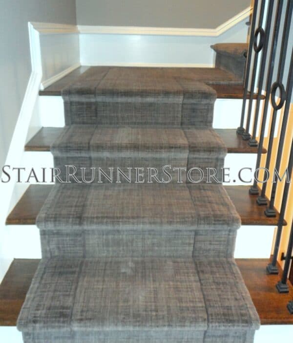 Nourison Grand Textures Steel Stair Runner Landing Installation