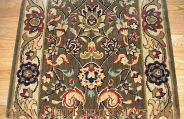 Nourison Kashan Elite Stair Runner Khaki 30"