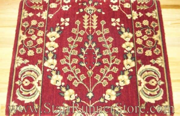 Nourison Sarouk Stair Runner Burgundy 30"