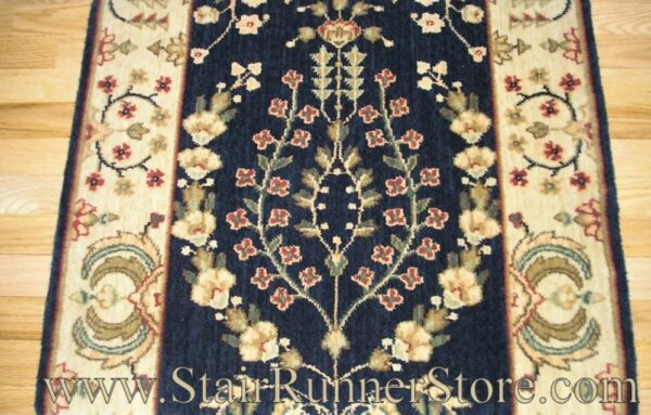 Nourison Sarouk Stair Runner Midnight 41"