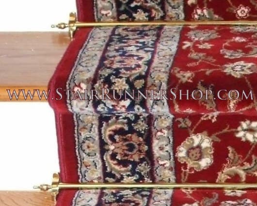 Polished Brass Finish Decorative Stair Hardware Set