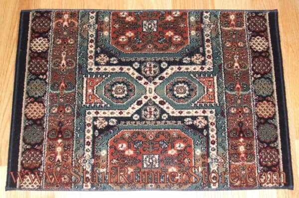 Timeless Treasures Maharaja Ebony stair runner 26 inch