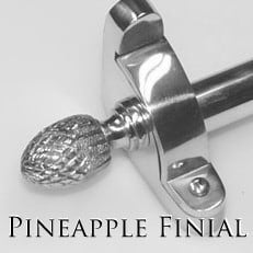 Pineapple Finial Option - Decorative Stair Hardware Set