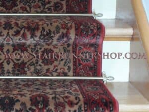 Satin Brass Decorative Stair Hardware Set