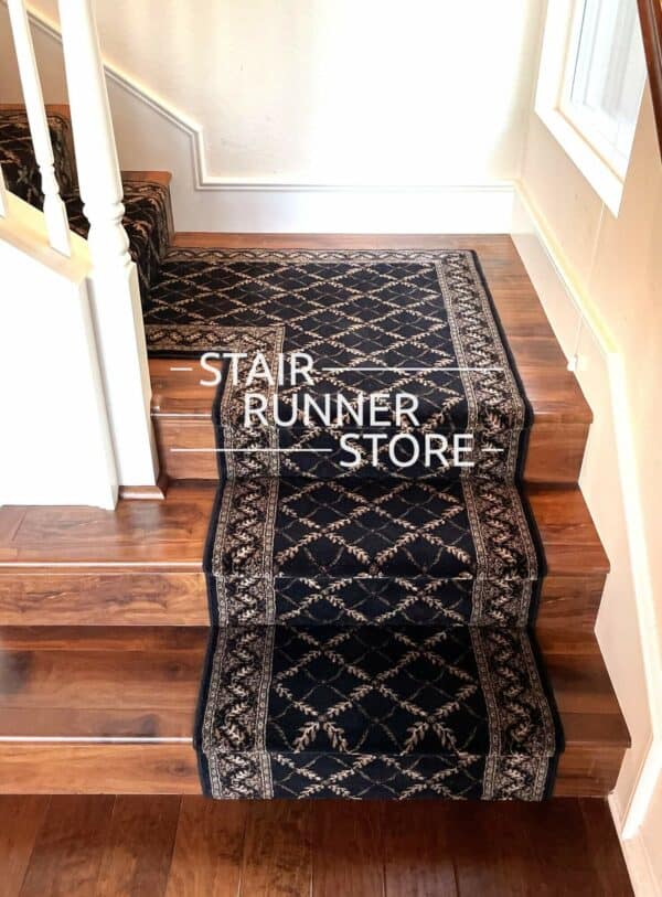 Anastasia Midnight Custom Landing Stair Runner
