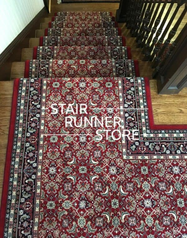 Brilliant 72240 Red Stair runner landing installation
