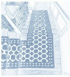 plan your runner project, single landing stair runner installation