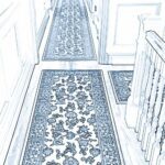 hall runner line drawing