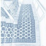 single landing stair runner installation